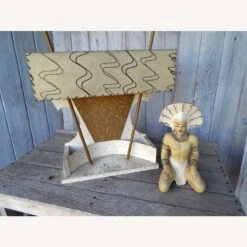 Other Attco Chalkware / Wood MCM Table Or Wall Lamp -Othe Furniture Shop 1500 1500 frame 0 1024