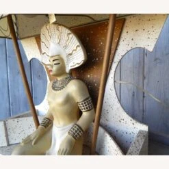 Other Attco Chalkware / Wood MCM Table Or Wall Lamp -Othe Furniture Shop 1500 1500 frame 0 1025