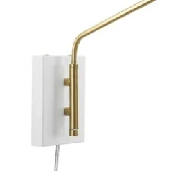Other 24" Wall Lamp In Matte White & Satin Brass Finish -Othe Furniture Shop 1500 1500 frame 0 1068