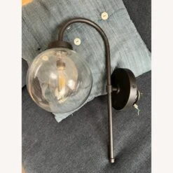 Pottery Barn Glass Globe Sconce