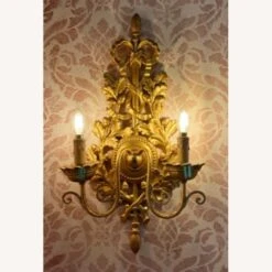 Hand-Crafted In Italy Gold Leaf Sconces (Pair) -Othe Furniture Shop 1500 1500 frame 0 1162