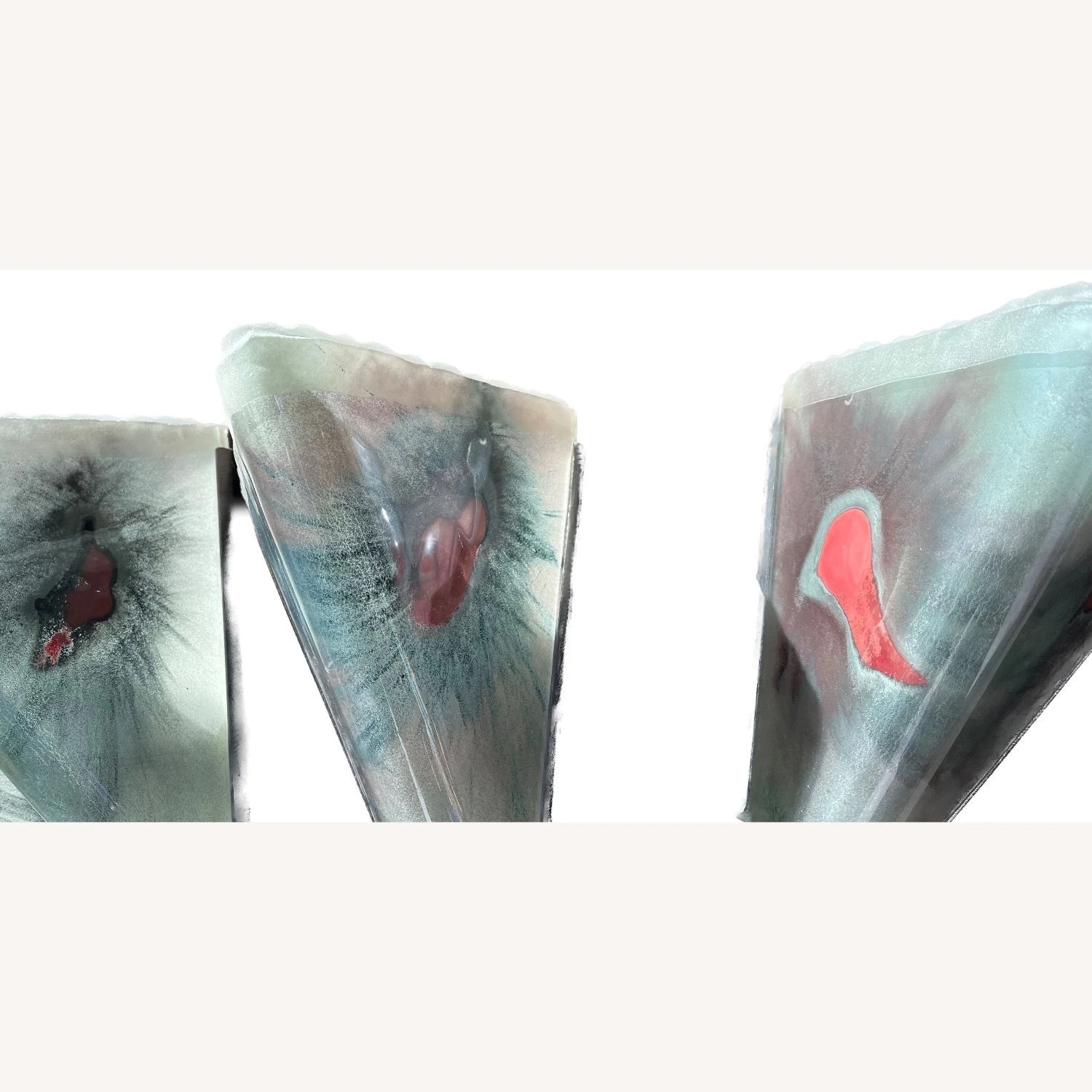 Other Set Of 4 Custom Glass Sconces 12x8x8 3 Other Set Of 4 Custom Glass Sconces 12x8x8