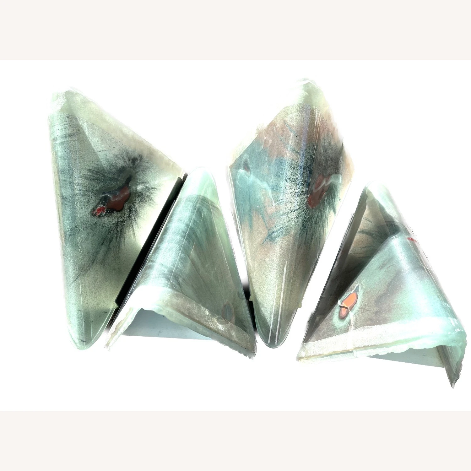 Other Set Of 4 Custom Glass Sconces 12x8x8 10 Other Set Of 4 Custom Glass Sconces 12x8x8 - Image 8