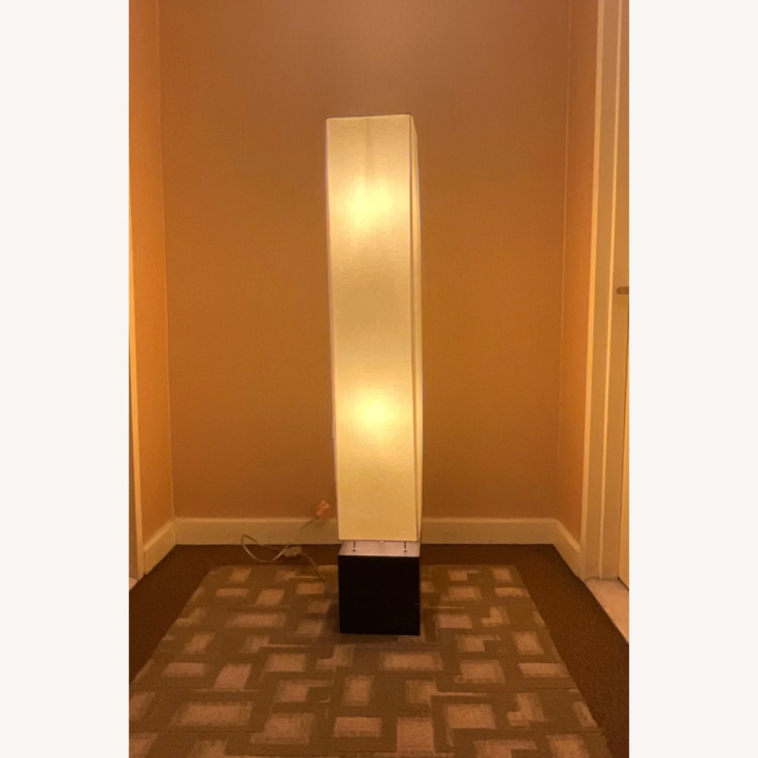 Other EUC Tower Floor Fabric Wooden Base Lamp 7 Other EUC Tower Floor Fabric Wooden Base Lamp - Image 5