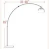 Other Arched Floor Lamp In Brushed Steel & Marble Base -Othe Furniture Shop 1500 1500 frame 0 1343