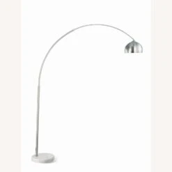 Other Arched Floor Lamp In Brushed Steel & Marble Base -Othe Furniture Shop 1500 1500 frame 0 1347
