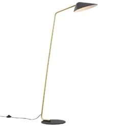 Other Floor Lamp In Black W/ Angled Satin Brass Rod 21 Other Floor Lamp In Black W/ Angled Satin Brass Rod -Othe Furniture Shop 1500 1500 frame 0 1359