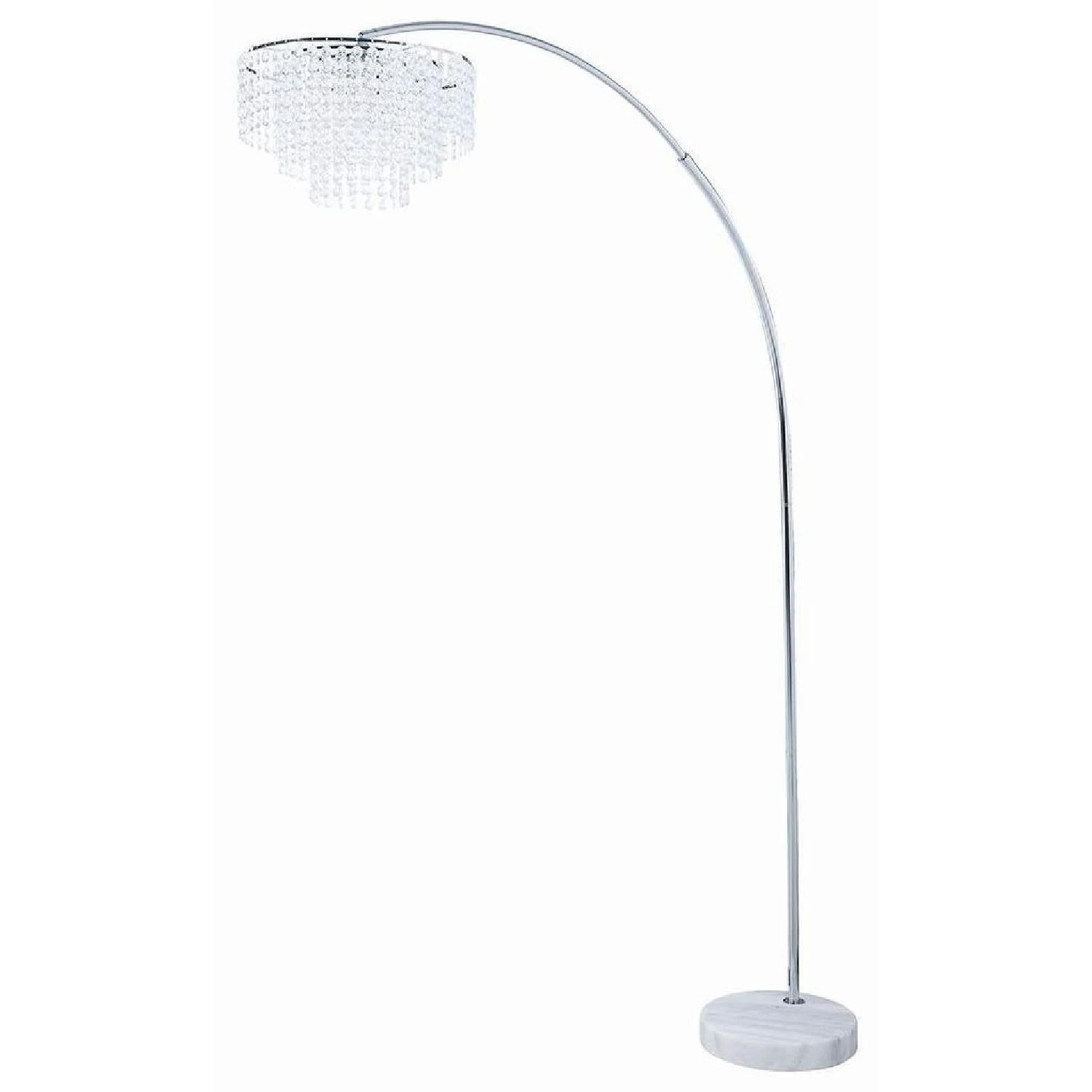 Other Arch Floor Lamp Chandelier-Inspired Light & Marble Base 6 Other Arch Floor Lamp Chandelier-Inspired Light & Marble Base - Image 4