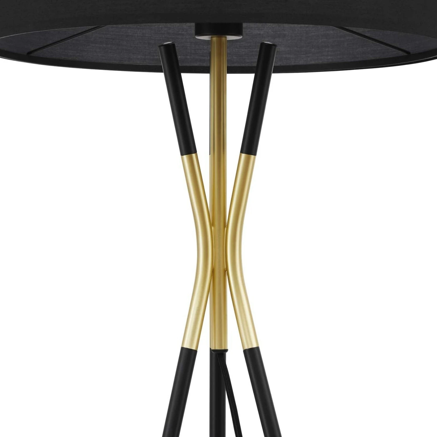 Other Floor Lamp In Black Shade & Base W/Satin Brass Tip 19 Other Floor Lamp In Black Shade & Base W/Satin Brass Tip - Image 17