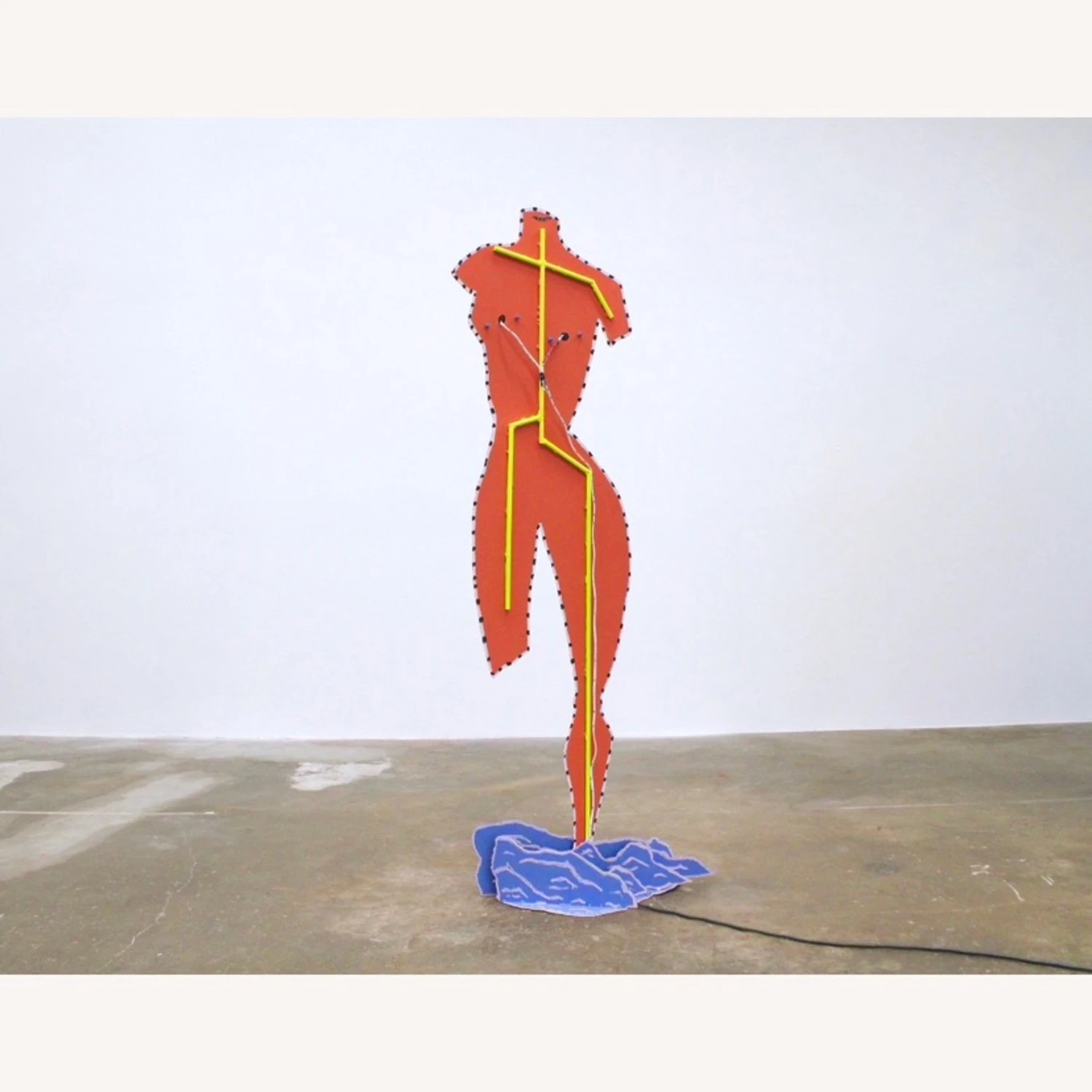 Art Design Steel Sculptural Large Floor Lamp Shape Of Woman 4 Art Design Steel Sculptural Large Floor Lamp Shape Of Woman - Image 2