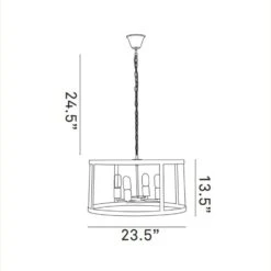 Other Chandelier In Black Steel W/ Plastic Cover Finish -Othe Furniture Shop 1500 1500 frame 0 157