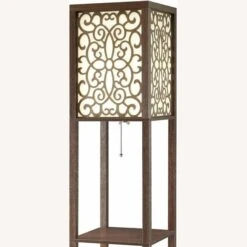 Other Floor Lamp In Cappuccino Finish W/ 3-Tiers Shelf -Othe Furniture Shop 1500 1500 frame 0 1600