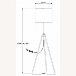 Other Floor Lamp In Gold & Black Finish W/ Tripod Legs