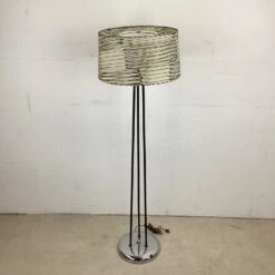 Mid-Century Modern Floor Lamp With Striped Shade -Othe Furniture Shop 1500 1500 frame 0 1670