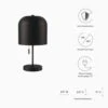 Other Table Lamp In Black Sleek Dome Shade Finish -Othe Furniture Shop 1500 1500 frame 0 1725