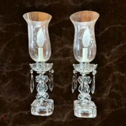 Antique 1940s Pair Of Crystal Glass Lamps -Othe Furniture Shop 1500 1500 frame 0 1919