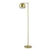 Other Floor Lamp In Brass Finish W/ Dome Shade