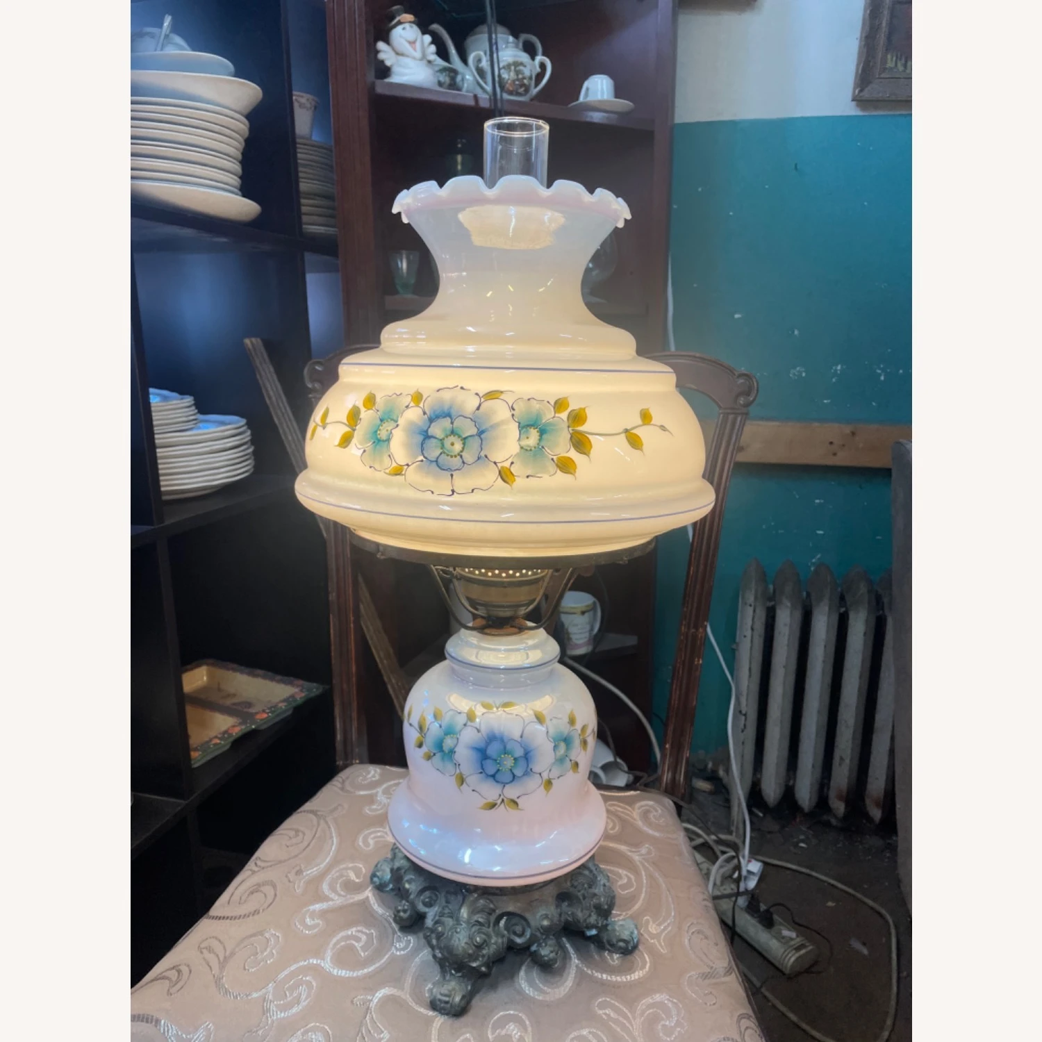 Vintage Gone With The Wind Hurricane Lamp 3 Vintage Gone With The Wind Hurricane Lamp