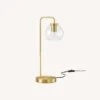 Other Table Lamp In Satin Brass W Glass Globe Shade 2 Other Table Lamp In Satin Brass W Glass Globe Shade -Othe Furniture Shop 1500 1500 frame 0 1994