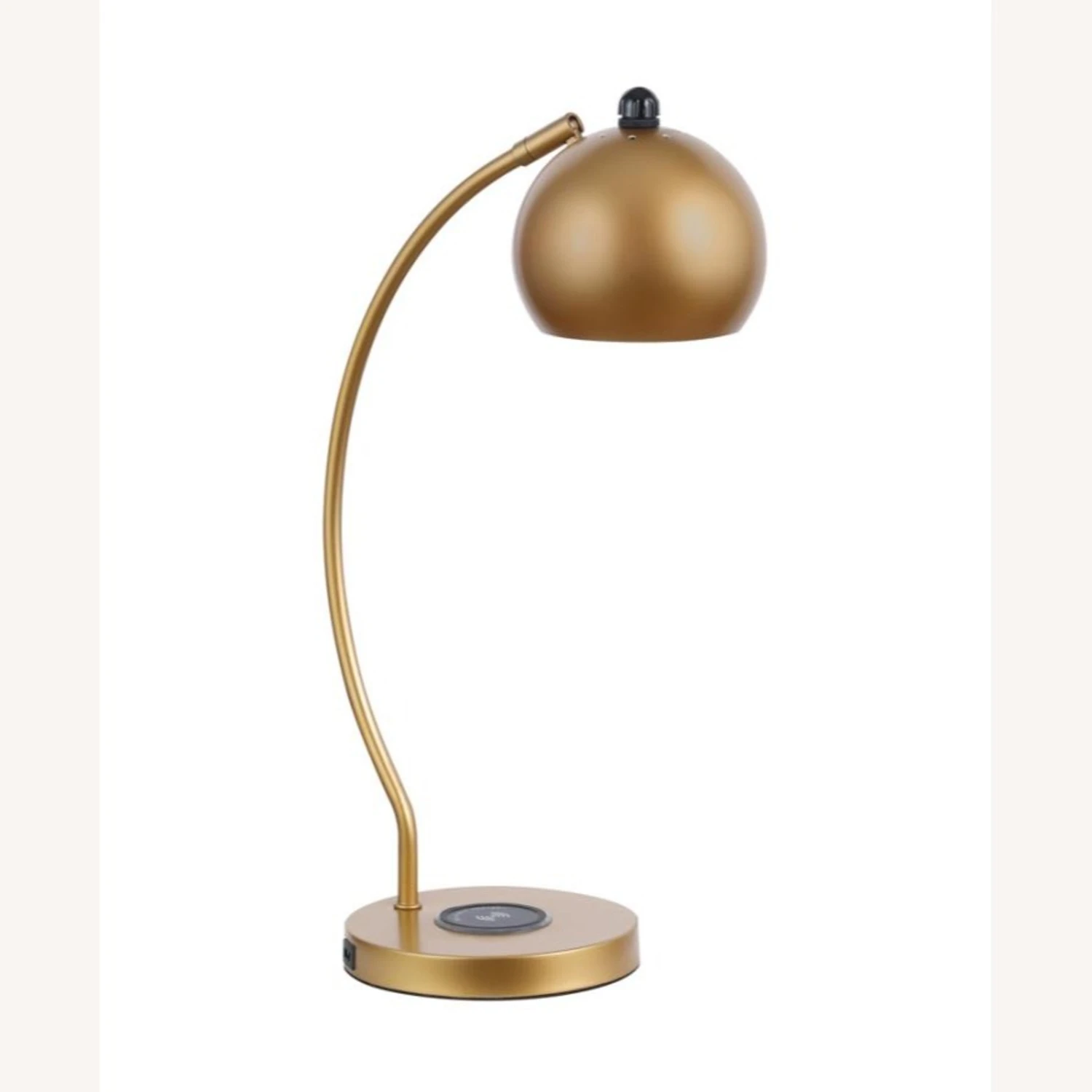 Other Table Lamp In Gold Finish W/ Curved Arm 4 Other Table Lamp In Gold Finish W/ Curved Arm - Image 2