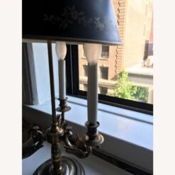 Antique French Bouillotte Tole Lamp