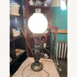 Vintage Gone With The Wind Brass & Wood Globe Lamp -Othe Furniture Shop 1500 1500 frame 0 2043