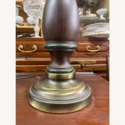 Vintage Gone With The Wind Brass & Wood Globe Lamp -Othe Furniture Shop 1500 1500 frame 0 2047