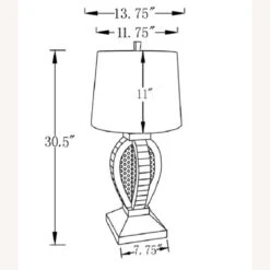Other Table Lamp In White Shade W/ Faux Crystal Finish -Othe Furniture Shop 1500 1500 frame 0 2064