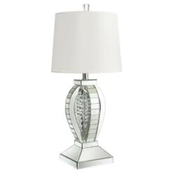 Other Table Lamp In White Shade W/ Faux Crystal Finish -Othe Furniture Shop 1500 1500 frame 0 2069