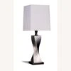 Other Table Lamp W/ Twisted Brick Design In Silver -Othe Furniture Shop 1500 1500 frame 0 2148