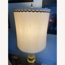 Other Vintage MCM Brass Rembrandt Torchiere Table Lamp