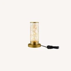 Other Modern Table Lamp In Clear Glass & Brass Base -Othe Furniture Shop 1500 1500 frame 0 224