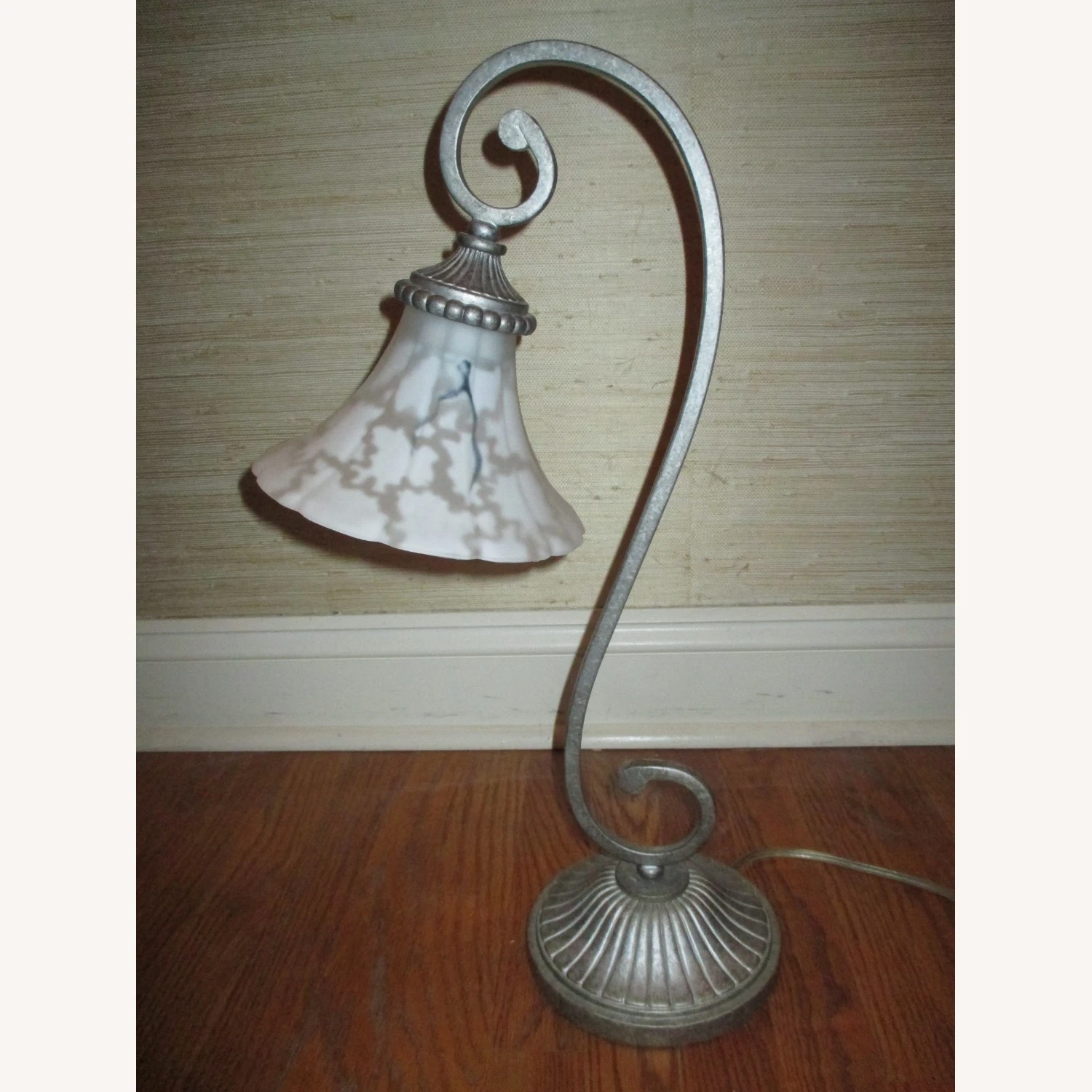 Other Serpentine Table Lamp With Frosted Glass Shade 4 Other Serpentine Table Lamp With Frosted Glass Shade - Image 2