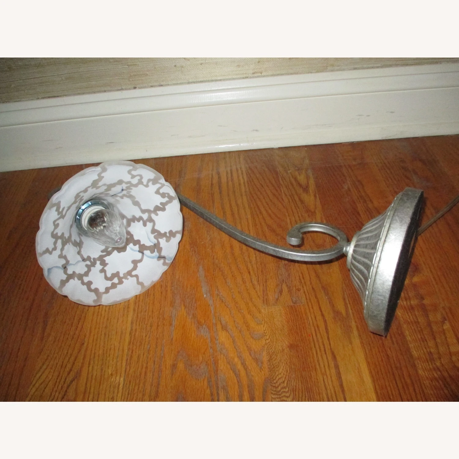 Other Serpentine Table Lamp With Frosted Glass Shade 7 Other Serpentine Table Lamp With Frosted Glass Shade - Image 5