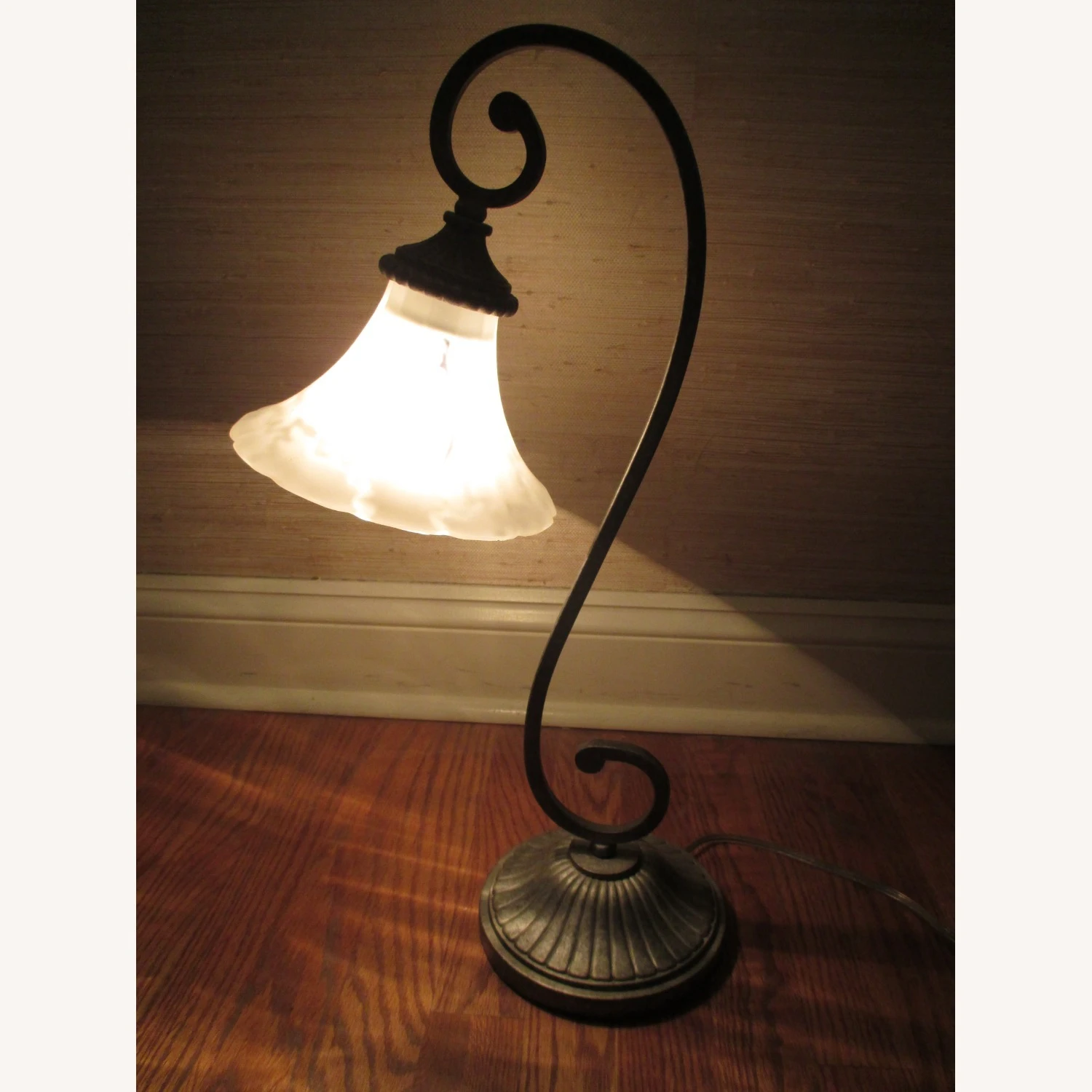Other Serpentine Table Lamp With Frosted Glass Shade 8 Other Serpentine Table Lamp With Frosted Glass Shade - Image 6