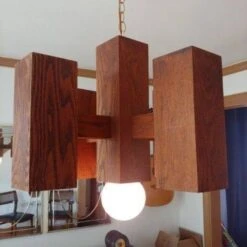 Vintage Mid Century Brutalist 5 Light Chandelier -Othe Furniture Shop 1500 1500 frame 0 232