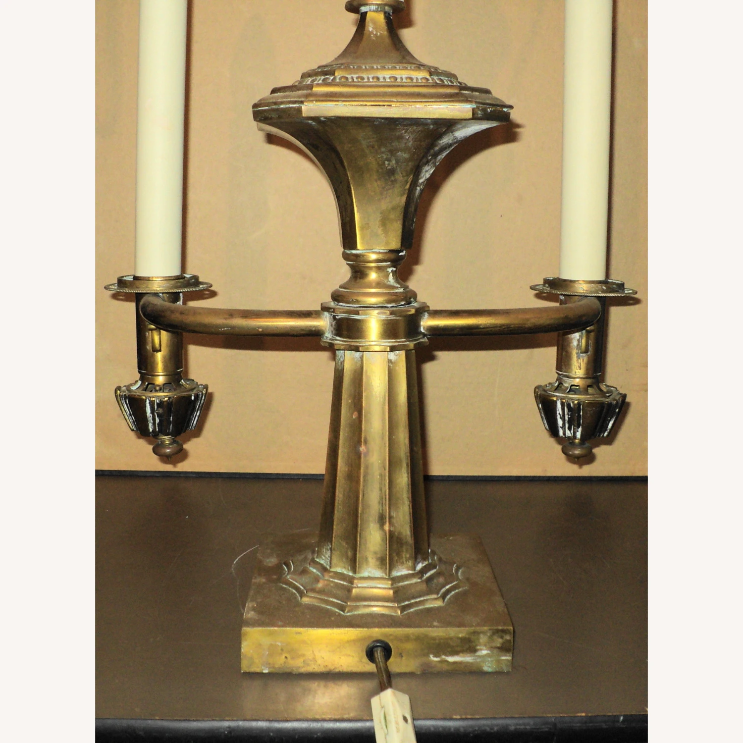 Antique French Bouillotte Brass Table Lamp 9 Antique French Bouillotte Brass Table Lamp - Image 7