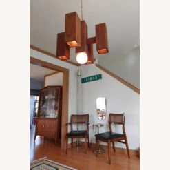 Vintage Mid Century Brutalist 5 Light Chandelier -Othe Furniture Shop 1500 1500 frame 0 236