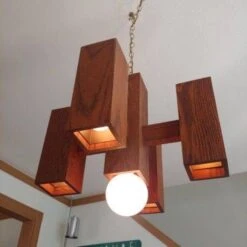 Vintage Mid Century Brutalist 5 Light Chandelier -Othe Furniture Shop 1500 1500 frame 0 239