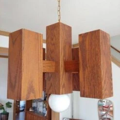 Vintage Mid Century Brutalist 5 Light Chandelier -Othe Furniture Shop 1500 1500 frame 0 240