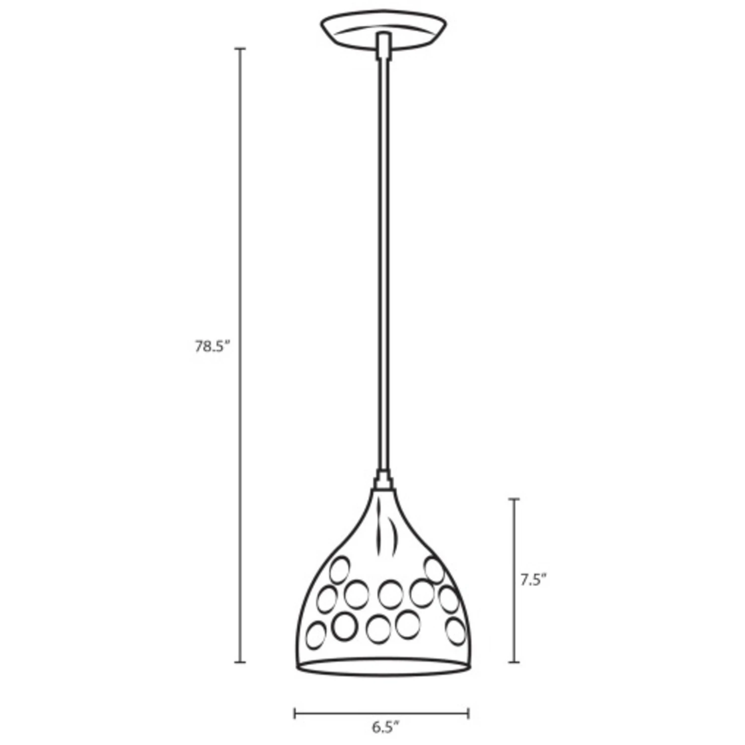 Other 6.5" Bell-Shaped Pendant Light In Rose Gold Shade 5 Other 6.5" Bell-Shaped Pendant Light In Rose Gold Shade - Image 3