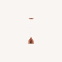 Other 6.5" Bell-Shaped Pendant Light In Rose Gold Shade 14 Other 6.5" Bell-Shaped Pendant Light In Rose Gold Shade -Othe Furniture Shop 1500 1500 frame 0 246