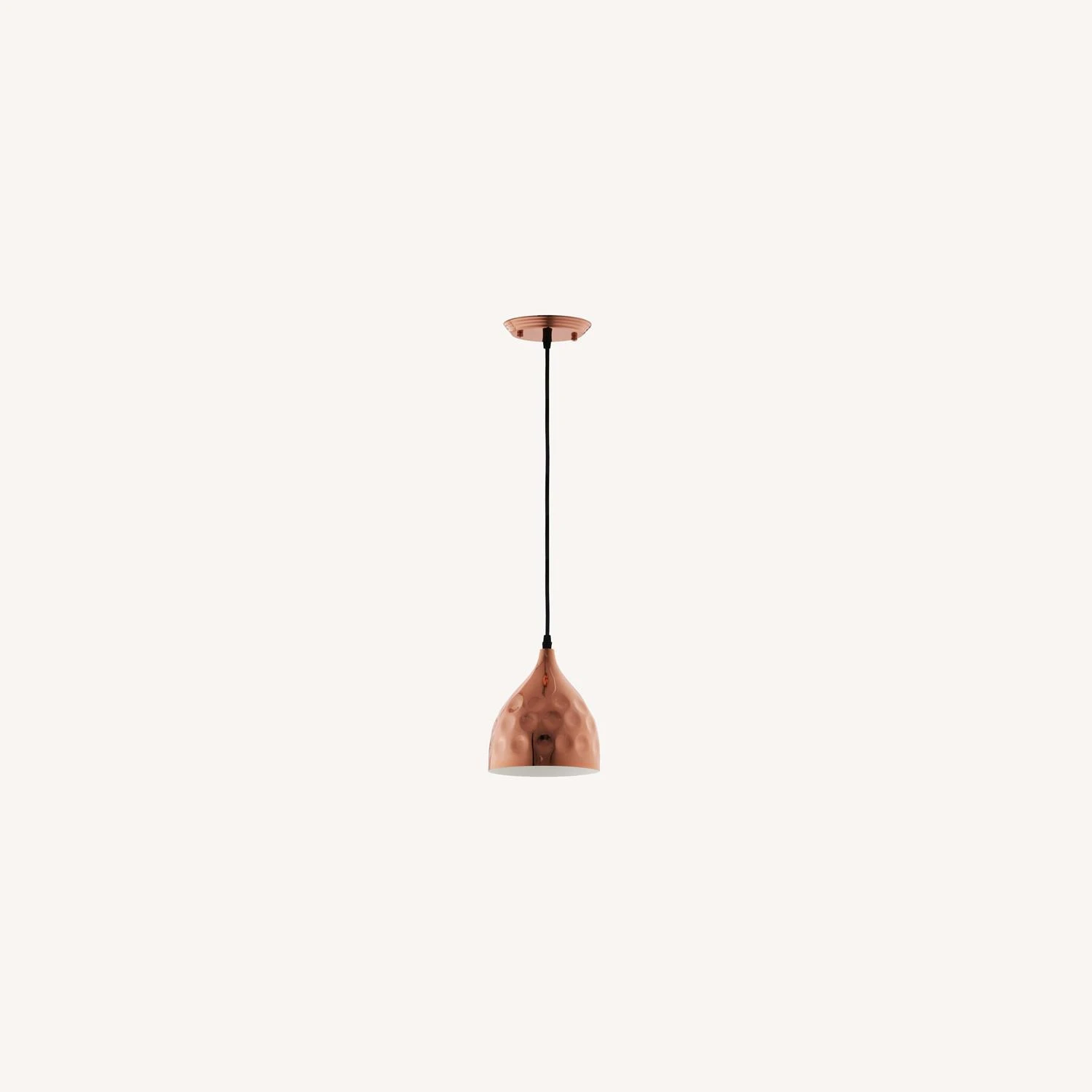 Other 6.5" Bell-Shaped Pendant Light In Rose Gold Shade 7 Other 6.5" Bell-Shaped Pendant Light In Rose Gold Shade - Image 5
