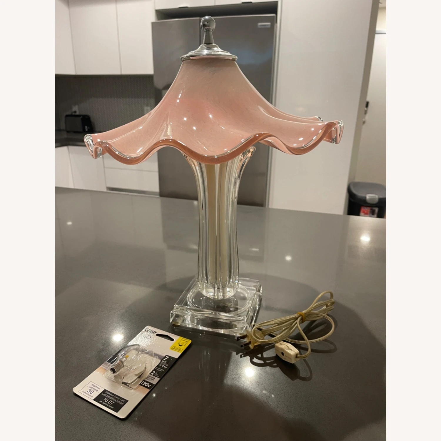 Mid Century Murano Glass Blown Lamp 6 Mid Century Murano Glass Blown Lamp - Image 4