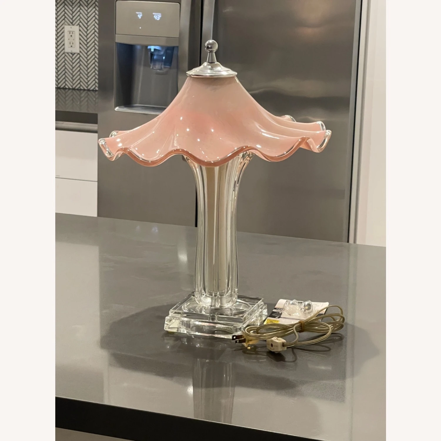 Mid Century Murano Glass Blown Lamp 7 Mid Century Murano Glass Blown Lamp - Image 5