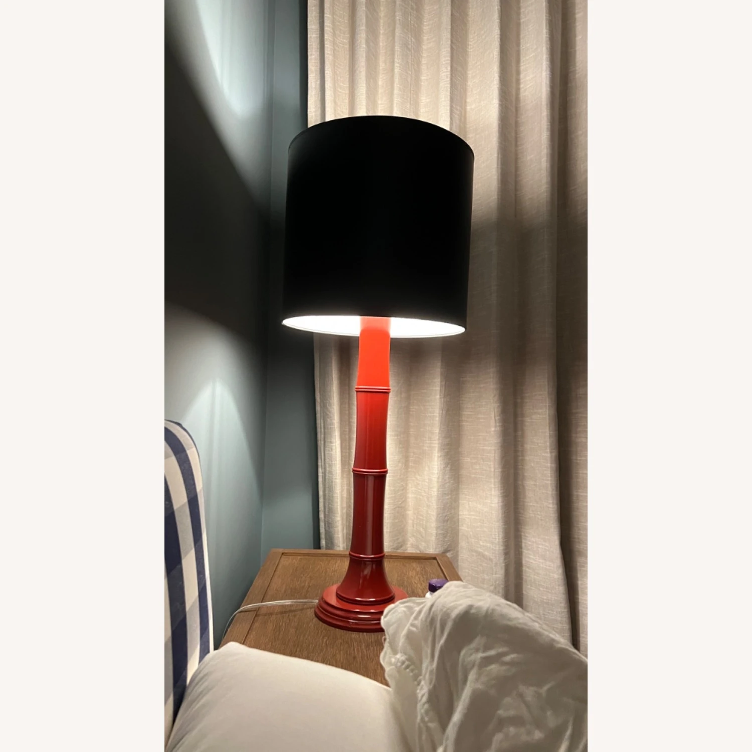 Dune And Dutchess Bamboo Red Table Lamps Set Of 2 11 Dune And Dutchess Bamboo Red Table Lamps Set Of 2 - Image 9