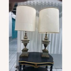 Pair Of Hollywood Regency Style Brass Stiffel Lamps -Othe Furniture Shop 1500 1500 frame 0 2488