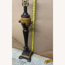 Other Cast Plaster Table Lamp Brown 37" Hg Square Shade 15 Other Cast Plaster Table Lamp Brown 37" Hg Square Shade -Othe Furniture Shop 1500 1500 frame 0 2510