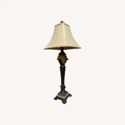 Other Cast Plaster Table Lamp Brown 37" Hg Square Shade 16 Other Cast Plaster Table Lamp Brown 37" Hg Square Shade -Othe Furniture Shop 1500 1500 frame 0 2511
