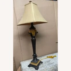 Other Cast Plaster Table Lamp Brown 37" Hg Square Shade 17 Other Cast Plaster Table Lamp Brown 37" Hg Square Shade -Othe Furniture Shop 1500 1500 frame 0 2512